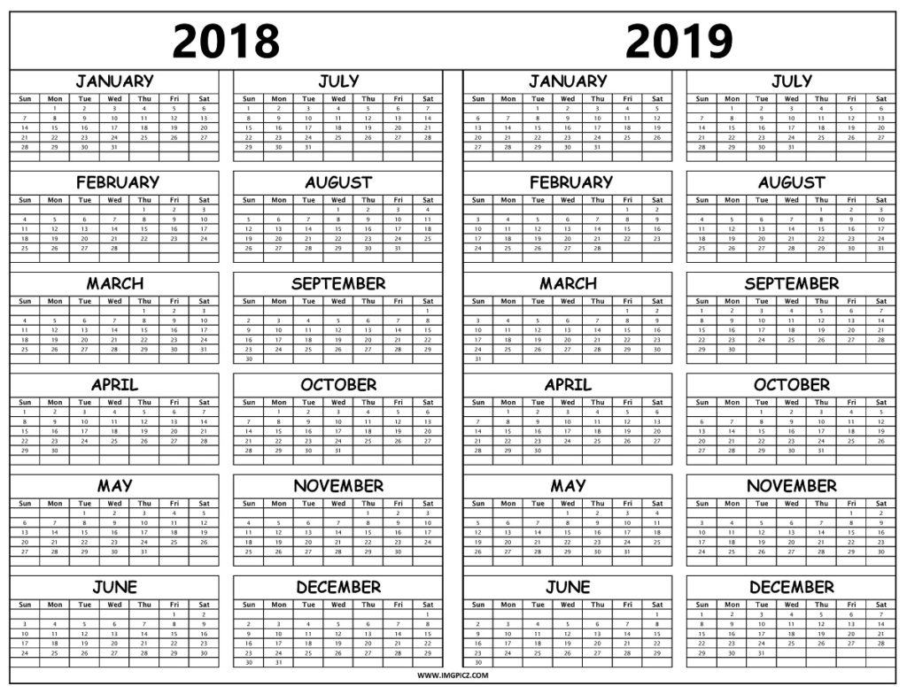 calendar 2018 2019 2018 Printable calendars posters images wallpapers