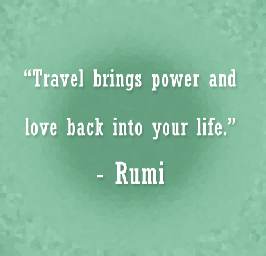 Best Rumi quote about traveling