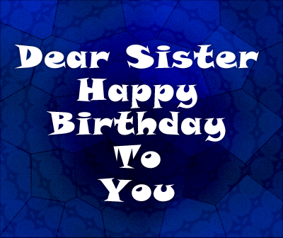 Birthday greeting card for Sisters