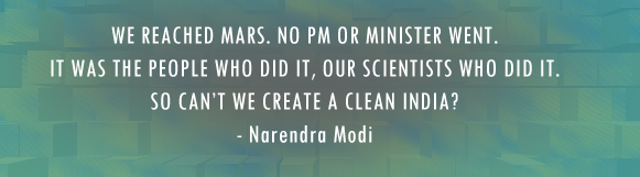 Clean India quote by Indian Prime Minister