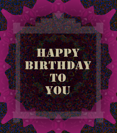 Elegant birthday greeting card design