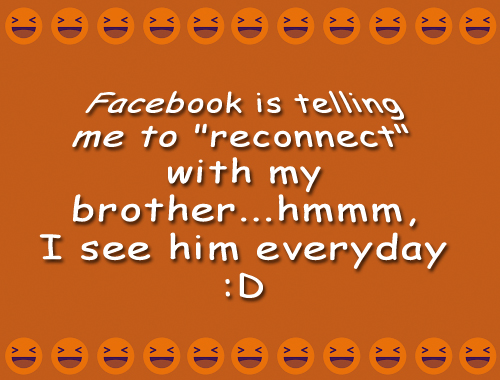 FB photo joke about friend suggestion