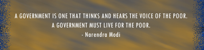 Narendra Modi quote about poverty