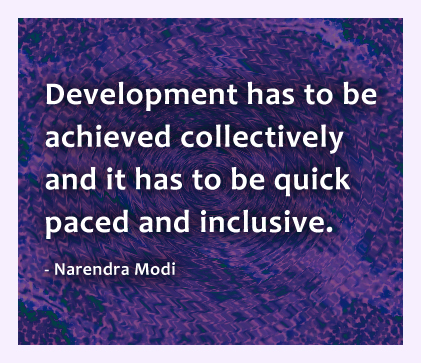 Narendra Modi quote on Development