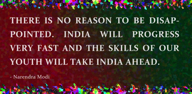 Narendra modi's quote on  India