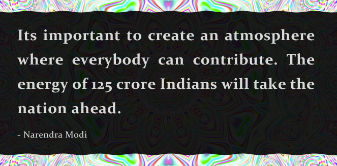 Narendramodi's views about India