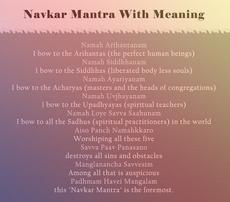 Navkar mantra meaning