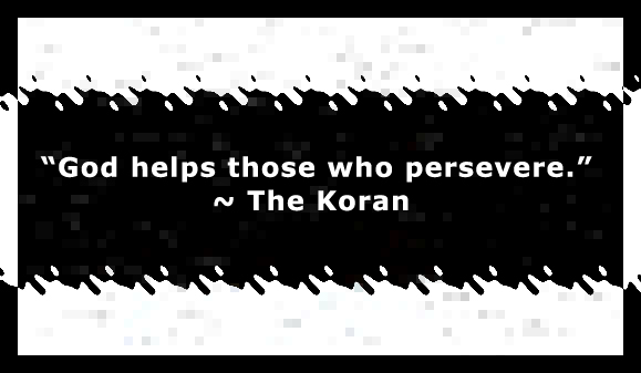 Perservence Quote from Koran