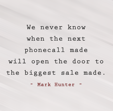Persistence Sales quotes by Mark Hunter