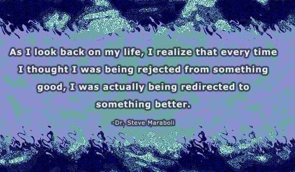 Poster for Facebook with text message on rejection