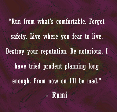 Rumi Image quotes about comfort