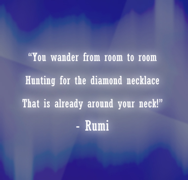 Rumi quotes poster on finding truth