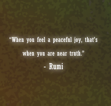 Rumi thoughts about ultimate truth