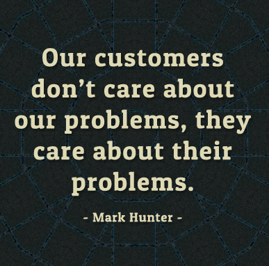 Sales problems quote by Mark Hunter