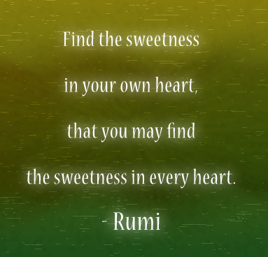 Saying by rumi on having pure heart