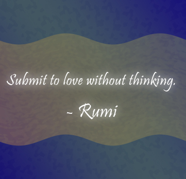 Saying by rumi on love