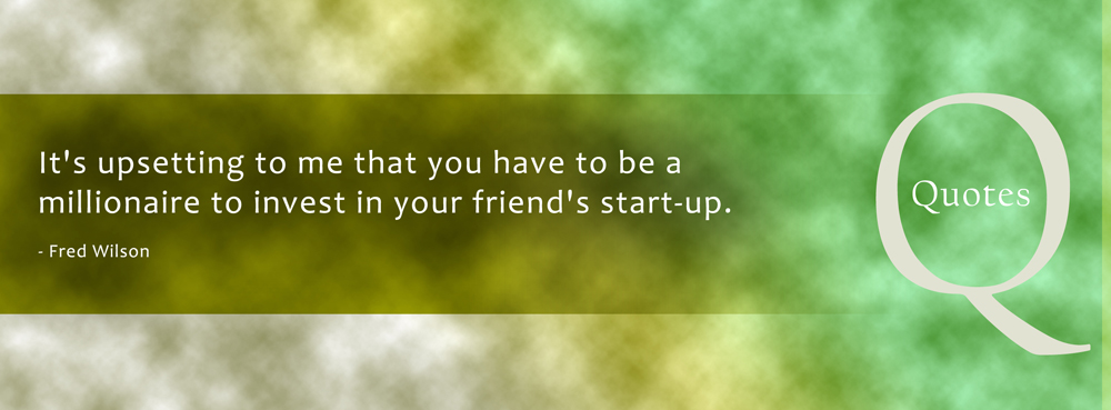 Startup funding quote