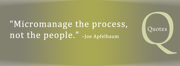 Startup quote on people management