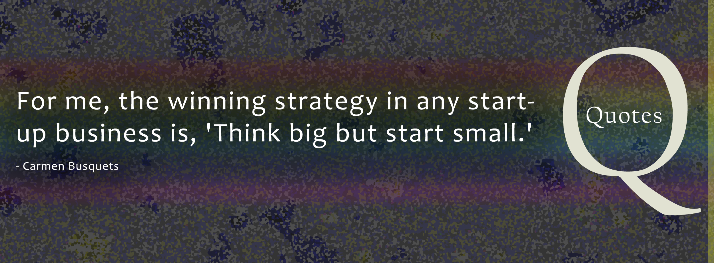 Winning strategy for startup