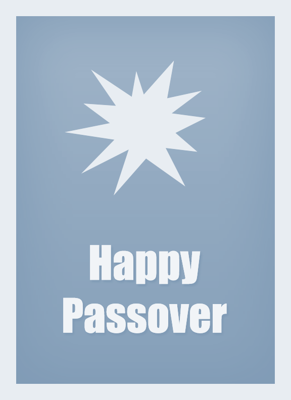 Happy Passover 2017 greeting cards
