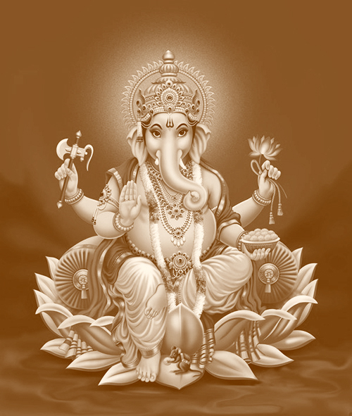Hindu God Ganesha Printable images