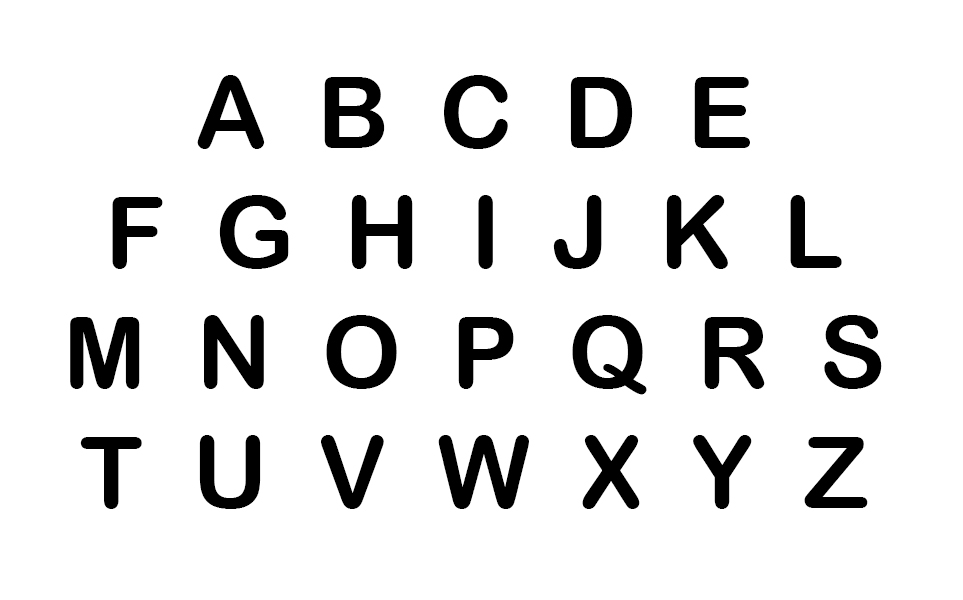 Download printable alphabet letters uppercase