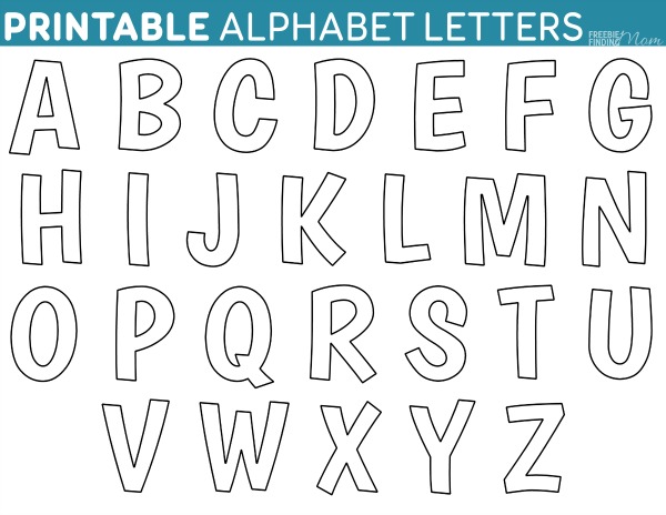 Download printable alphabet templates