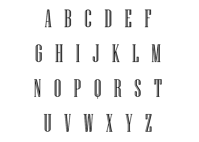 Printable English alphabet letters in uppercase ABCDEFGHIJKLMNOPQRSTUVWXYZ