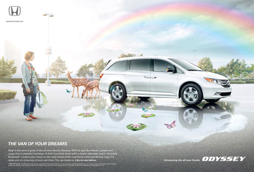 Best car print ads Honda Odyssey