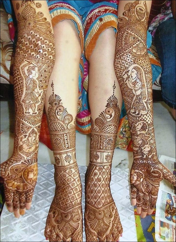 Bridal mehndi 2017 full hand and legs