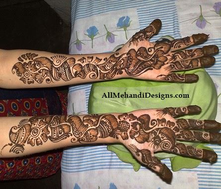 Download Arabic Mehndi designs 2017 for two hands