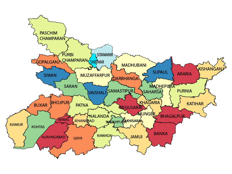 Download Bihar Map Image Printable Graphics   Download Bihar Map Image 