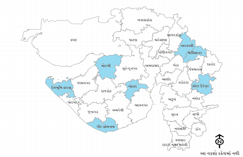 Gujarat map image