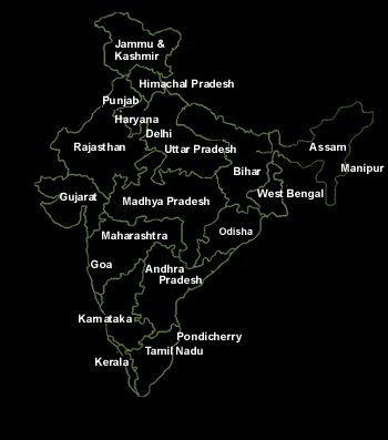 Download India Map Printable