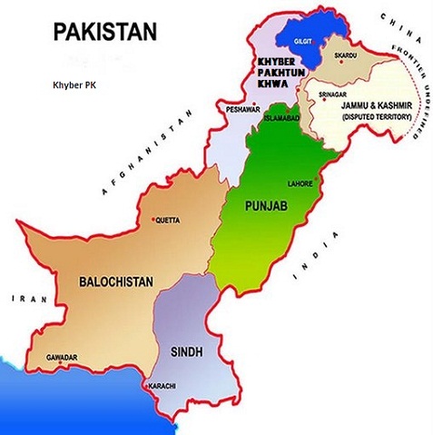 Pakistan map image