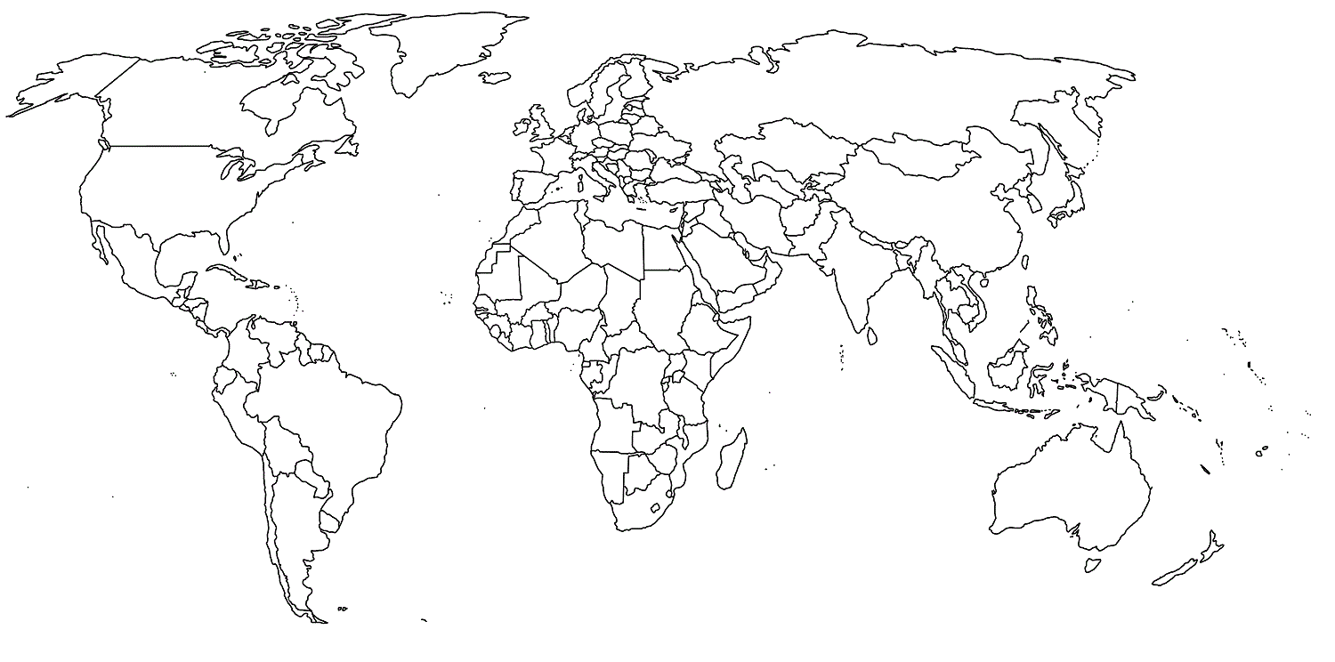Download Printable world map free