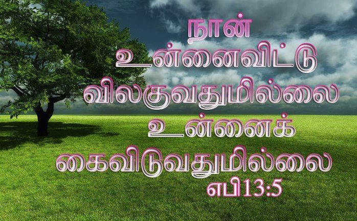 Download Tamil bible verses wallpaper image with msg in tamil words