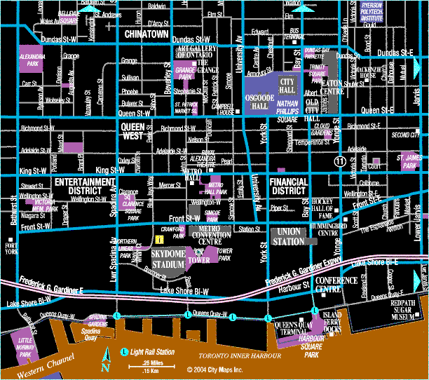 Downtown Toronto maps