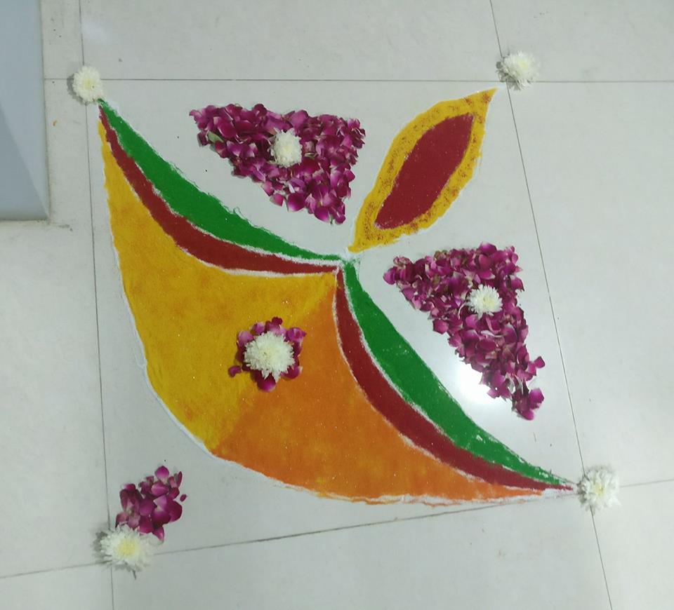 Easy rangoli designs simple