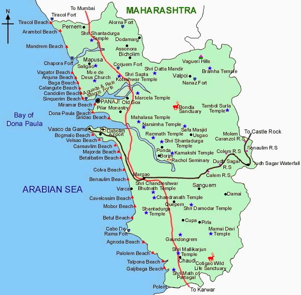 Goa map image
