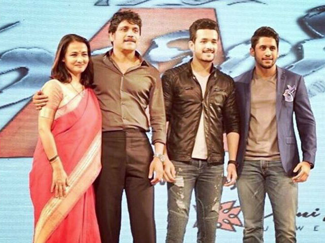 Nagarjuna family photos wife and sons