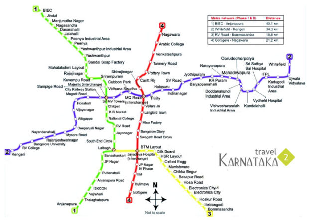 Printable Metro route map bangalore – Printable graphics