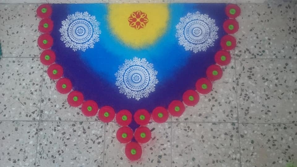 Easy and Simple Rangoli design images  
