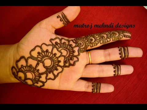 Simple mehndi design photos of front hand