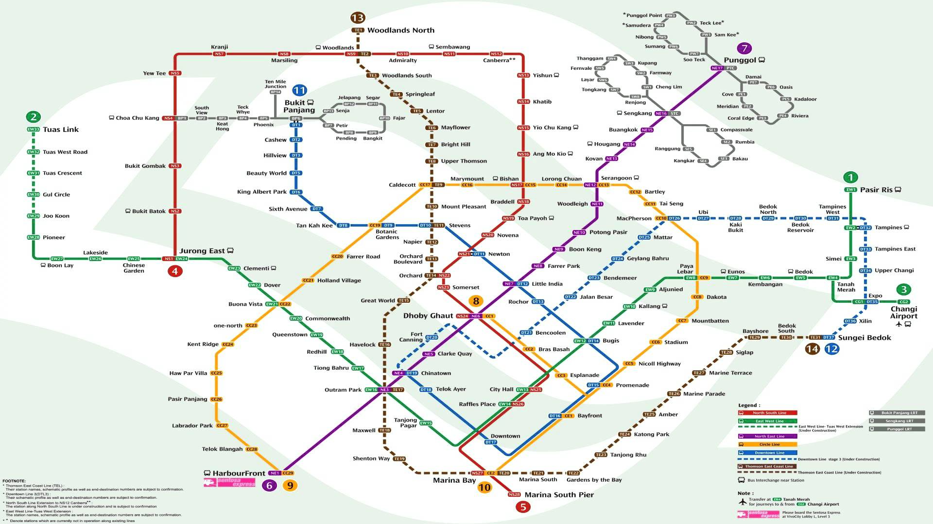 Singapore mrt map 2017 | 2018 Printable calendars posters images ...