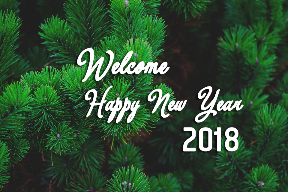 Welcome 2018 Happy new year wallpaper image