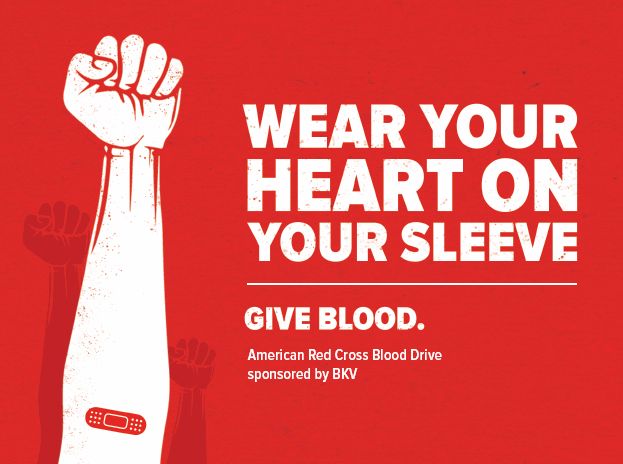 Blood donation posters by American redcross