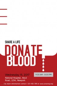 Blood donation posters download
