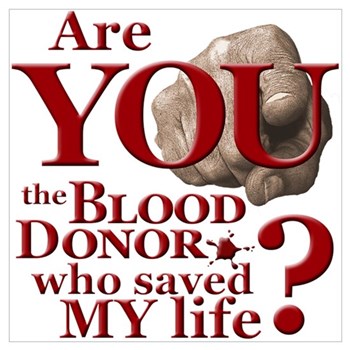 Blood donation posters online