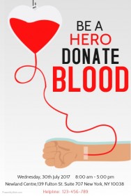 Blood donation posters